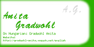 anita gradwohl business card